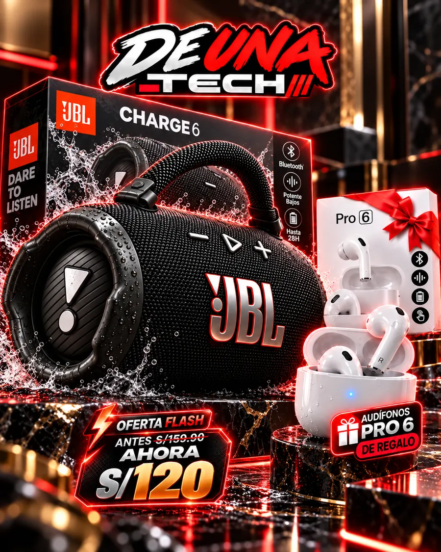 Charge 6 A1 color negro